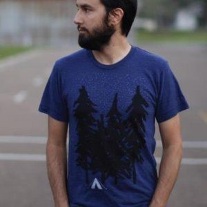 Men's Camping Shirt, Yosemite National Park Graphic Tee